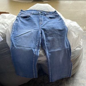 Judy, blue crop pants size 16W